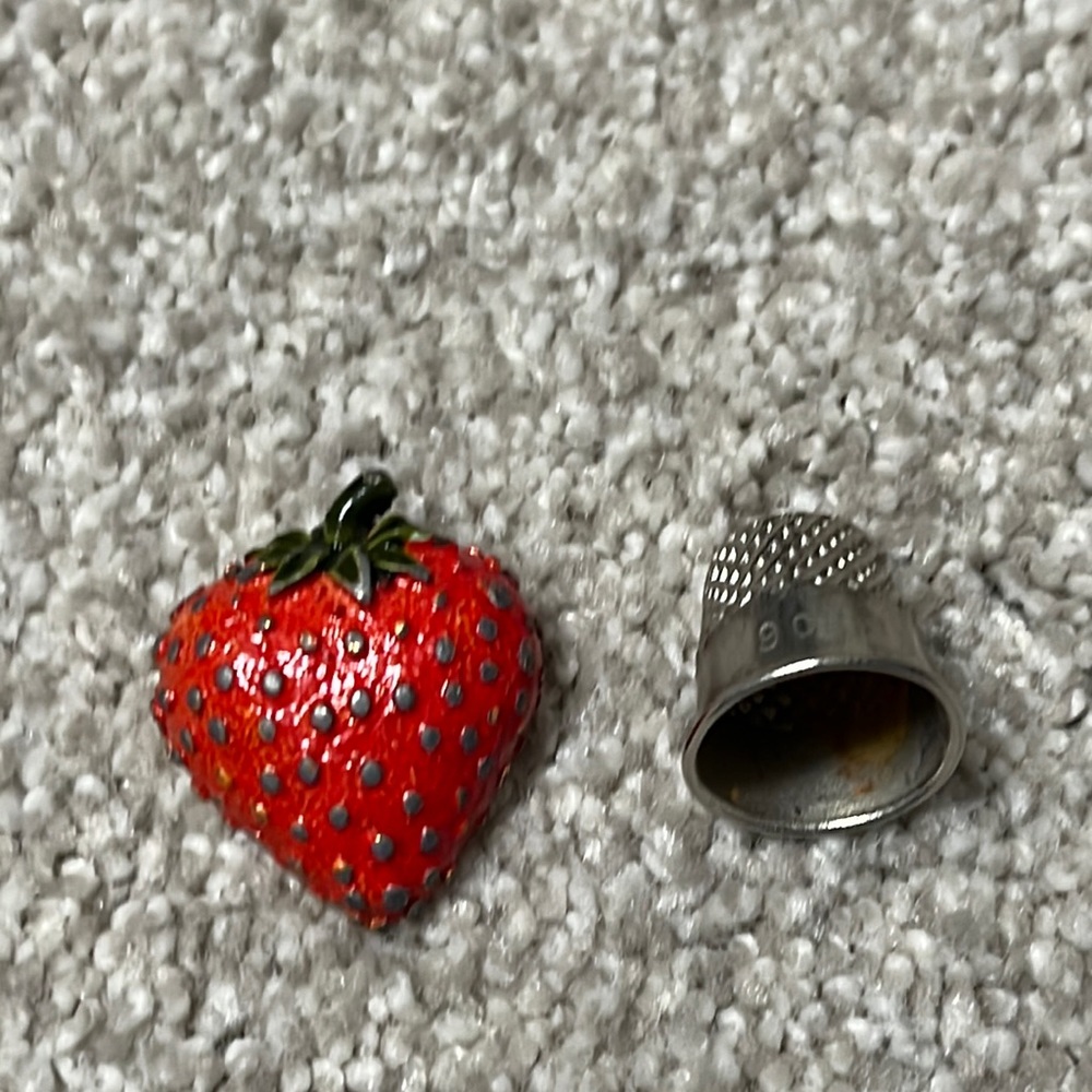 Strawberry brooch- free shipping
